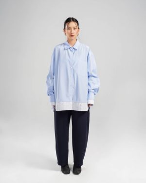 Karumi - Aoi Shirt - Blue Striped