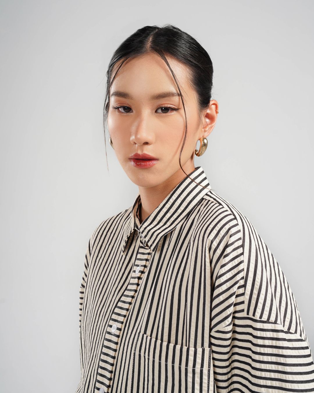 Karumi - Nao Shirt - Black Striped - Image 6