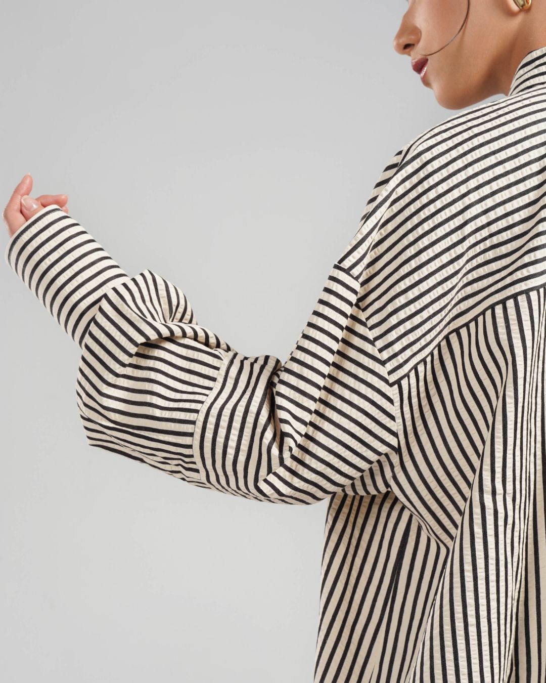 Karumi - Nao Shirt - Black Striped - Image 7