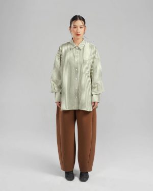 Karumi - Nao Shirt - Sage Striped